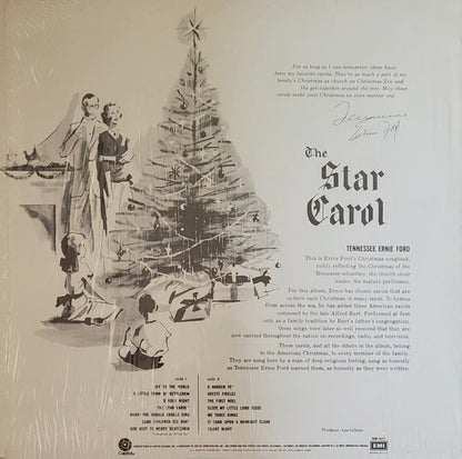 Tennessee Ernie Ford : The Star Carol: "Tennessee" Ernie Ford Sings His Christmas Favorites (LP, Album, RE)