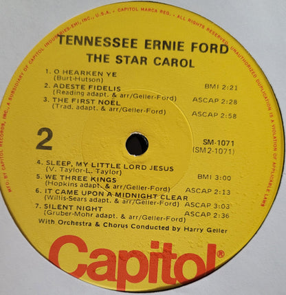 Tennessee Ernie Ford : The Star Carol: "Tennessee" Ernie Ford Sings His Christmas Favorites (LP, Album, RE)