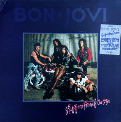 Bon Jovi : Lay Your Hands On Me (12", Num, Gat)