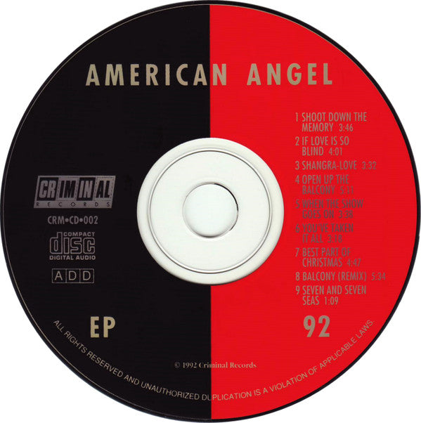 American Angel : Ep 92 (CD, Album)