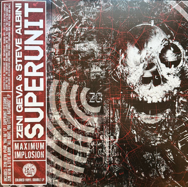 Zeni Geva & Steve Albini : Superunit (Maximum Implosion) (LP, Album, RE, Red + LP, Album, RE, Ora + RSD, Com)