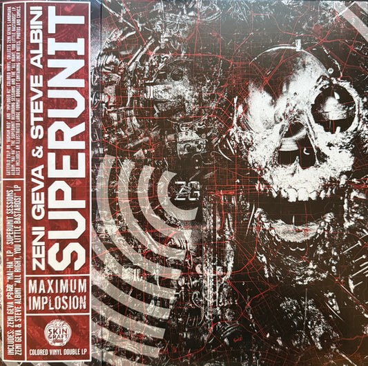 Zeni Geva & Steve Albini : Superunit (Maximum Implosion) (LP, Album, RE, Red + LP, Album, RE, Ora + RSD, Com)