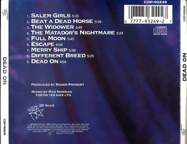 Dead On : Dead On (CD, Album)
