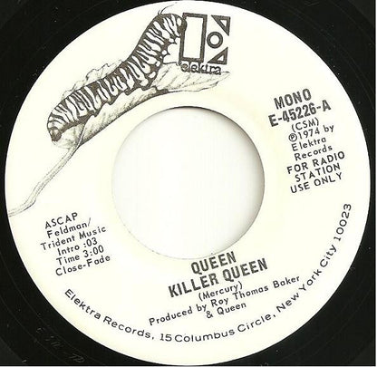 Queen : Killer Queen (7", Single, Promo, CSM)