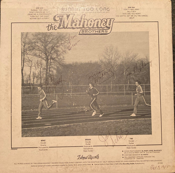 The Mahoney Brothers : Runnin' Too Long (LP, Album)