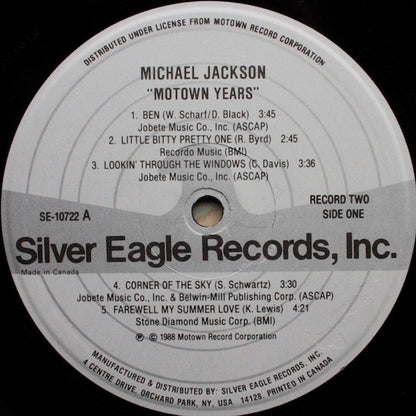 Michael Jackson : The Motown Years ...His Greatest Hits (3xLP, Comp)
