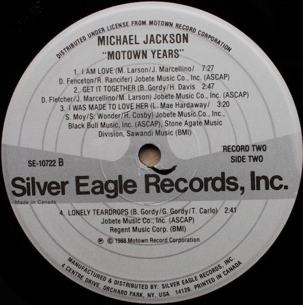 Michael Jackson : The Motown Years ...His Greatest Hits (3xLP, Comp)
