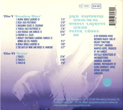 Jaco Pastorius : Broadway Blues & Teresa (2xCD, Album, RM)