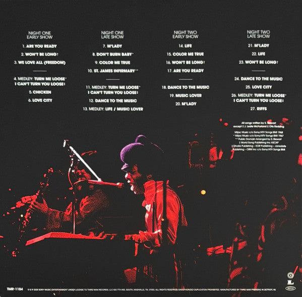 Sly & The Family Stone : Turn Me Loose (Live At The Fillmore East 1968) (LP, Whi + LP, Ora + LP, Red + LP, Yel + Album, RE,)