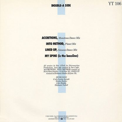 Shriekback : Lined Up • My Spine (12", M/Print)