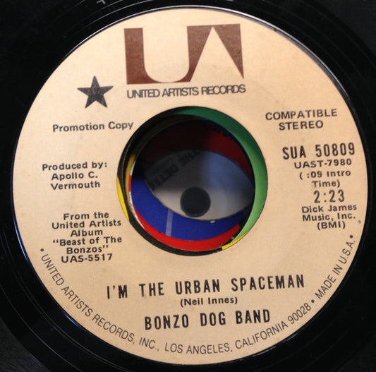 Bonzo Dog Doo-Dah Band : I'm The Urban Spaceman (7", Promo, RE)
