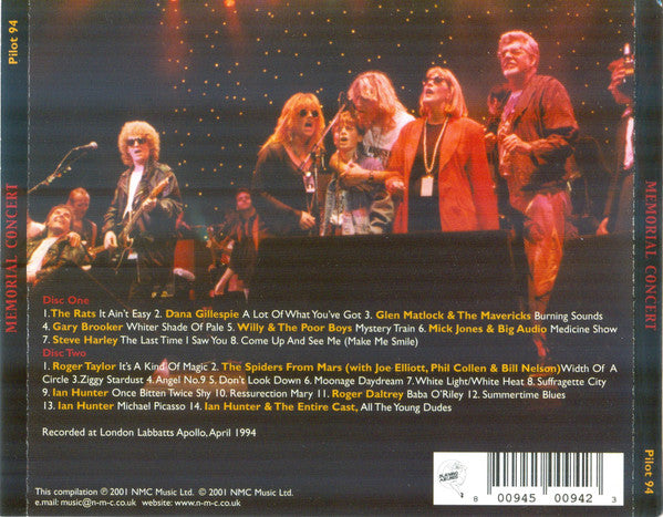 Various : The Mick Ronson Memorial Concert (2xCD, Album + CD, Enh + Ltd)
