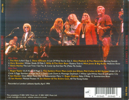 Various : The Mick Ronson Memorial Concert (2xCD, Album + CD, Enh + Ltd)