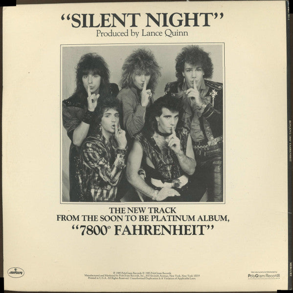 Bon Jovi : Silent Night (12", Promo)