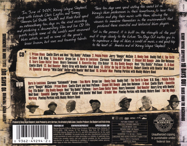 Kenny Wayne Shepherd : 10 Days Out: Blues From The Backroad (CD, Album + DVD-V, Album, NTSC, DTS)