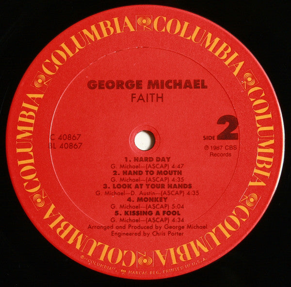 George Michael : Faith (LP, Album, Car)