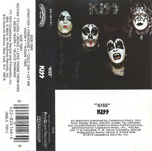 Kiss : Kiss (Cass, Album, RE)