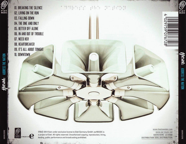 H.E.A.T : Address The Nation (CD, Album)