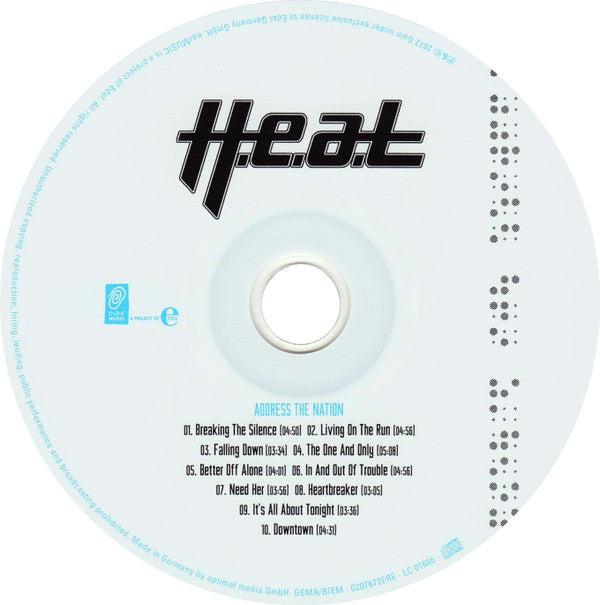 H.E.A.T : Address The Nation (CD, Album)