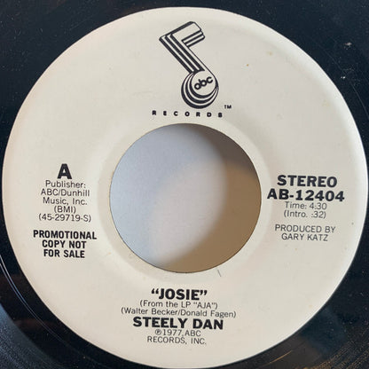 Steely Dan : Josie (7", Single, Mono, Promo, San)