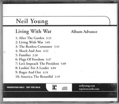 Neil Young : Living With War (Album Advance) (CD, Album)