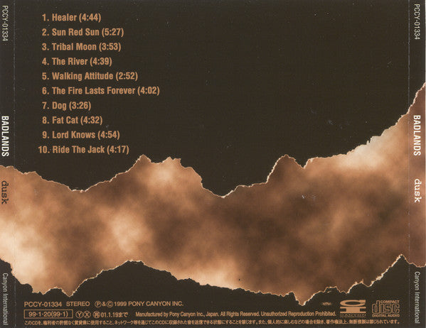 Badlands (2) = バッドランズ* : Dusk = ダスク (CD, Album)