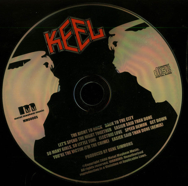 Keel : The Right To Rock (CD, Album, RE, Son)