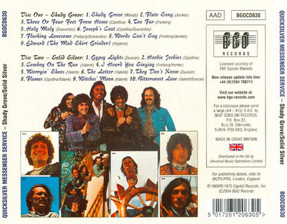 Quicksilver Messenger Service : Shady Grove / Solid Silver (CD, Album, RE + CD, Album, RE + Comp)