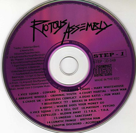 Various : Riotous Assembly (CD, Comp, RE)