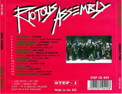 Various : Riotous Assembly (CD, Comp, RE)