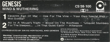 Genesis : Wind & Wuthering (Cass, Album, SR,)