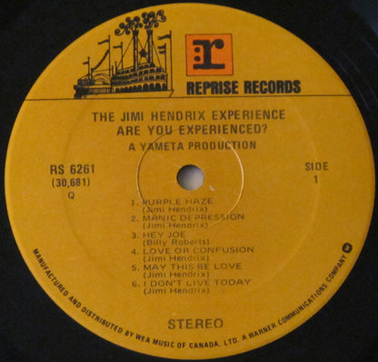The Jimi Hendrix Experience : Are You Experienced (LP, Album, RE)