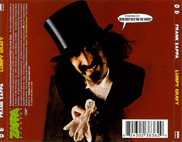 Frank Zappa : Lumpy Gravy (CD, Album, RE, RM)