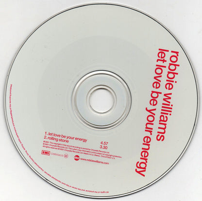 Robbie Williams : Let Love Be Your Energy (CD, Single)