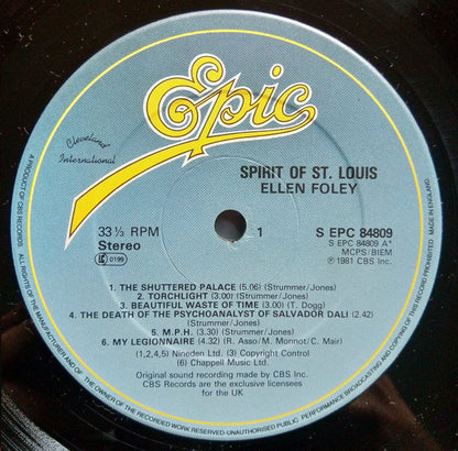 Ellen Foley : Spirit Of St. Louis (LP, Album)