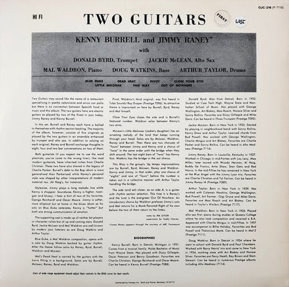 Kenny Burrell / Jimmy Raney : 2 Guitars (LP, Album, RE)