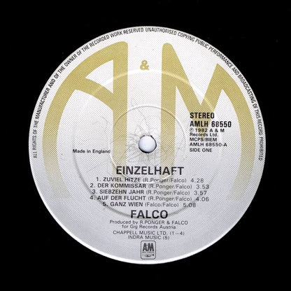 Falco : Einzelhaft (LP, Album)
