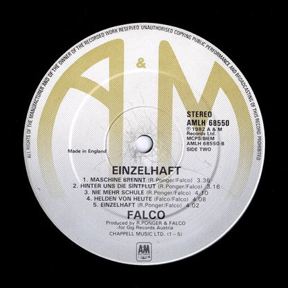 Falco : Einzelhaft (LP, Album)