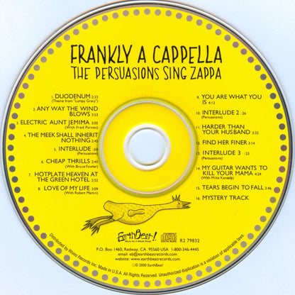 The Persuasions : Frankly A Cappella - The Persuasions Sing Zappa (CD, Album)