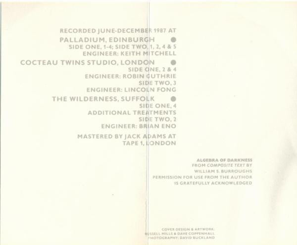 Harold Budd : The White Arcades (Cass, Album, Dol)