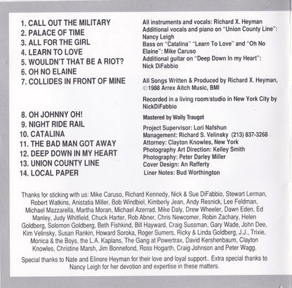 Richard X. Heyman : Living Room!! (CD, Album)