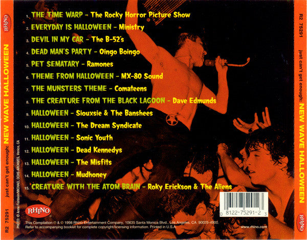 Various : Just Can't Get Enough: New Wave Halloween (CD, Comp, RM)