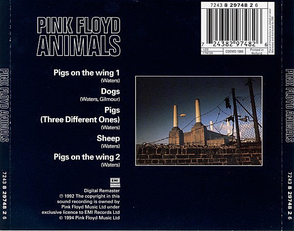 Pink Floyd : Animals (CD, Album, RE, RM)
