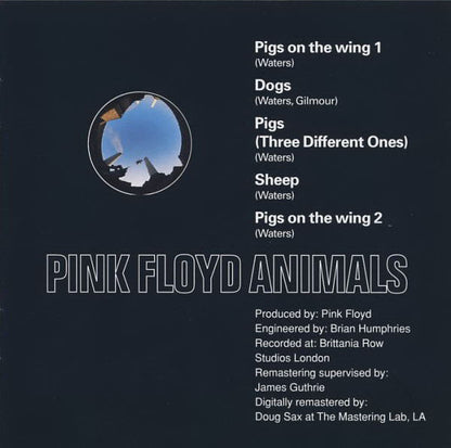Pink Floyd : Animals (CD, Album, RE, RM)