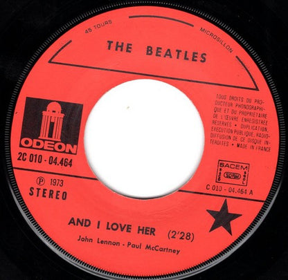 The Beatles : And I Love Her / If I Fell (7", Single, Pic)