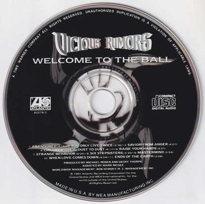 Vicious Rumors : Welcome To The Ball (CD, Album)