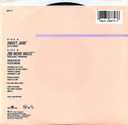 Cowboy Junkies : Sweet Jane (7", Single)