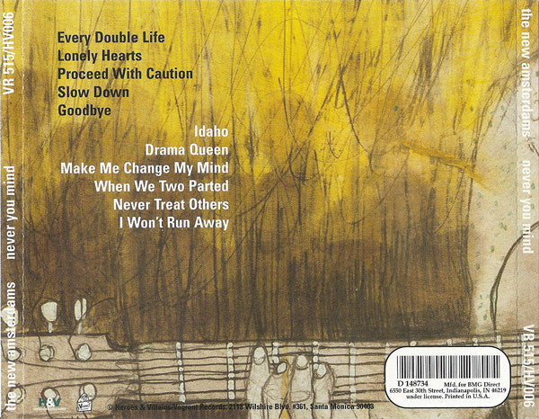 The New Amsterdams : Never You Mind (CD, Album, Club, RE)