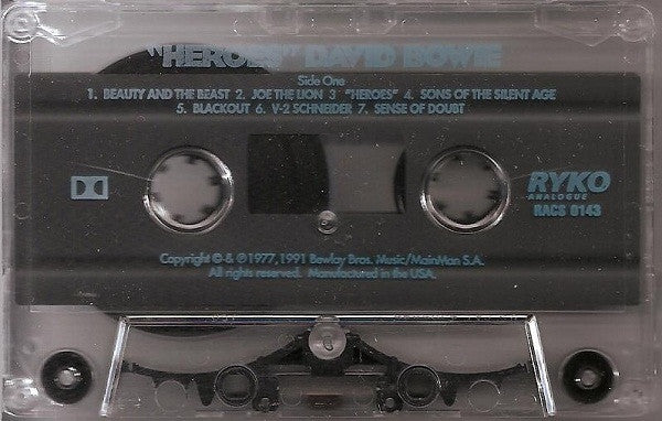 David Bowie : "Heroes" (Cass, Album, RE, RM)