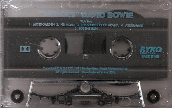 David Bowie : "Heroes" (Cass, Album, RE, RM)